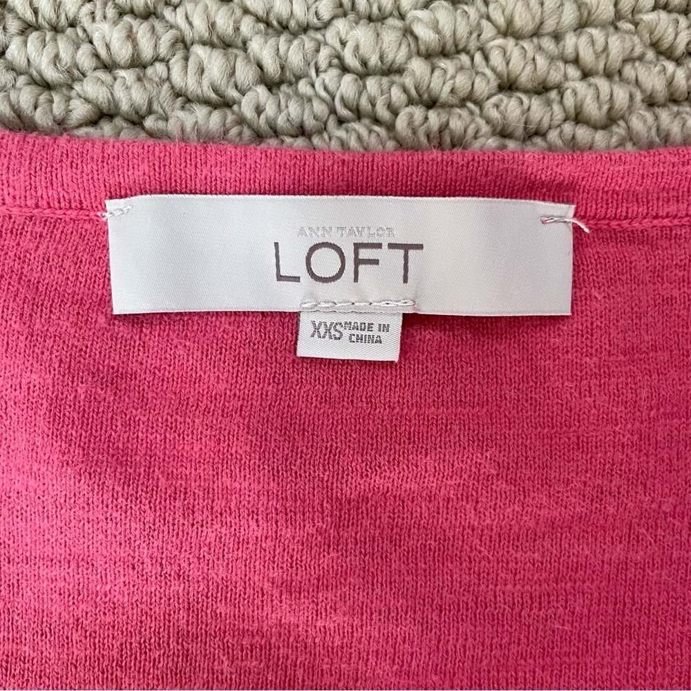 Loft Split Neck Tassel Sweater - Picture 4 of 5